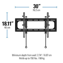 Load image into Gallery viewer, Sanus Advanced Tilt Premium TV Wall Mount for 46” – 90” Flat-Panel TVs - VLT6-B1