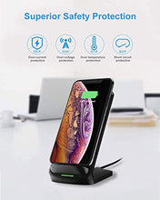 Load image into Gallery viewer, NANAMI Upgraded Fast Wireless Charger,Qi-Certified Wireless Charging Stand Compatible Samsung Galaxy S21 S20 S10 S9 S8/Note 20 Ultra/10/9 & Qi Phone Charger for iPhone 13/12/SE 2020/11/XR/XS Max/X/8