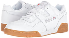 Load image into Gallery viewer, Reebok Men Workout Plus Sneaker, White/Carbon/Classic red, 11