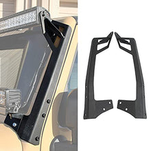 Load image into Gallery viewer, AUXMART Windshield Curved Mounting Brackets for 50" Straight Light Bar Fit for Jeep Wrangler JK 2007~2017 (1 Pair)