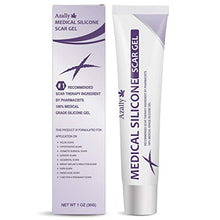 Load image into Gallery viewer, AZALLY Advanced Scar Gel - Scar Diminishing Serum - Reduces the Appearance of Old & New Scars - Best Scar Treatment for Repair Scars from Burns Cuts Acne Spots Stretch Marks - 1oz.