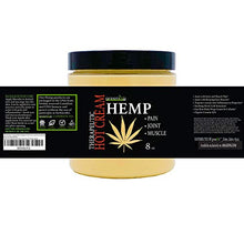 Load image into Gallery viewer, GreenIVe Hemp Hot Cream Soothing Moisturizing Hemp Hot Cream Exclusively on Amazon (8 oz Jar)