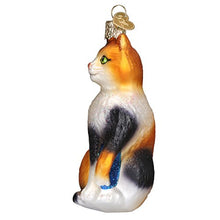 Load image into Gallery viewer, Old World Christmas Ornaments: Cat Lover Collection Glass Blown Ornaments for Christmas Tree, Calico Cat