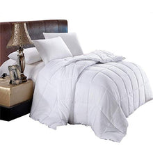 Load image into Gallery viewer, Royal Hotel Comforter White Down Alternative - King Quilted Duvet Insert - Hypoallergenic All-Season Comforter with Corner Tabs - Hotel Down Alternative Plush Fill - Oversized King