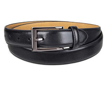 Load image into Gallery viewer, Dockers Men's 1 3/8 in. Feather-Edge Belt with Two-Row Stitching, Deep Black, 34
