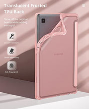 Load image into Gallery viewer, MoKo Case Fits Samsung Galaxy Tab A7 Lite 8.7 Inch SM-T225/T220/T227, Slim Lightweight Smart Case Trifold Stand Case with Soft TPU Translucent Frosted Back Shell for Galaxy Tab A7 Lite - Rose Gold