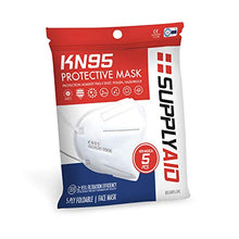 Load image into Gallery viewer, SupplyAID RRS-KN95-5PK KN95 Protective Mask, Protection Against PM2.5 Dust. Pollen and Haze-Proof, 5 Pack