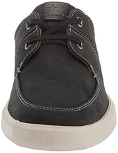 Load image into Gallery viewer, Clarks Men's Cambro Lace Boat Shoe, Black Nubuck, 11