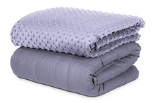 Load image into Gallery viewer, SAFR Home Therapy Weighted Blanket & Removable Cover (60"x80" | 15lbs, Grey)