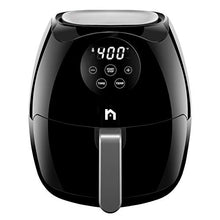 Load image into Gallery viewer, New House Kitchen Digital 3.6 Quart Air Fryer w/ Flat Basket, Touch Screen AirFryer, Non-Stick Dishwasher-Safe Basket, Use Less Oil For Fast Healthier Food, 60 Min Timer & Auto Shut Off, Black