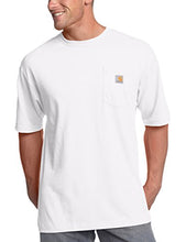Load image into Gallery viewer, Carhartt Mens Loose Fit Heavyweight Short-Sleeve Pocket T-Shirt (Big & Tall) White3X-Large Tall