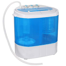 Load image into Gallery viewer, ZENY Portable Compact Washing Machine Mini Twin Tub Washer Spin Spinner 9.9lbs Capacity, Lightweight Small Laundry Washer for Apartment RV