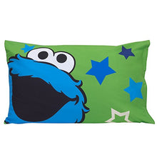 Load image into Gallery viewer, Sesame Street Awesome Buds Elmo/Cookie Monster 4 Piece Toddler Bed Set, Blue/Red/Green