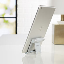 Load image into Gallery viewer, Amazon Basics Multi-Angle Portable Stand for iPad Tablet, E-reader and Phone - Silver