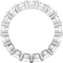 Load image into Gallery viewer, 5 Carat (ctw) 14K White Gold Round Diamond Ladies Eternity Wedding Anniversary Stackable Ring Band Value Collection