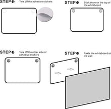 Load image into Gallery viewer, Small Dry Erase Whiteboard, SIOSSION 11x8.3inches Hanging Writing Drawing&Planning White Board Double Sided Magnetic Board with Magnetic Dry Erase Marker&Eraser for Children Home School Using (Black)