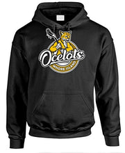 Load image into Gallery viewer, Guacamole Whore Island Ocelots - Pullover Hoodie, Black, Large