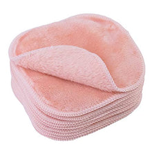 Load image into Gallery viewer, Polyte Premium Hypoallergenic Chemical Free Microfiber Fleece Makeup Remover and Facial Cleansing Cloth, 5 x 5 in, 10 Pack (Light Coral)