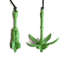 Load image into Gallery viewer, Gradient Fitness Marine Anchor, 3.5 lb Folding Anchor, Grapnel Anchor Kit for Kayaks, Canoes, (SUP) Paddle Boards, (Green, 3.5 lbs)