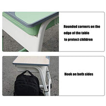 Load image into Gallery viewer, Boliaman Kids Desk and Chair Set, Adjustable Height Children Study Table and Chair, with Writing Desk Combined, Kids Home School