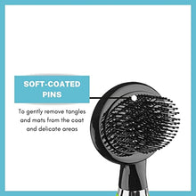 Load image into Gallery viewer, CONAIRPRO dog & cat Dog Brush for Shedding, Medium Slicker Brush with Reinforced Metal Tips, Ideal for Midsized Breeds