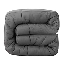 Load image into Gallery viewer, Oubonun All Season Queen Comforter Summer Cool Soft Quilted Down Alternative Duvet Insert with Corner Tabs,Luxury Fluffy Reversible Hotel Collection (Grey, Queen)
