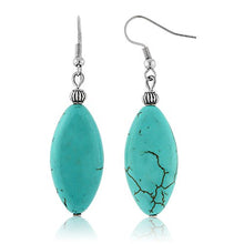 Load image into Gallery viewer, Gem Stone King 24inches Simulated Turquoise Howlite Necklace with Heart Shape Pendant & Earring Set