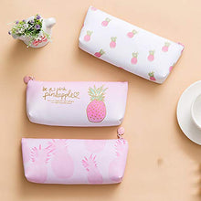 Load image into Gallery viewer, Clearance Sale!DEESEE(TM) Pink Pineapple Pencil Case Cosmetic Bag Makeup Pouch Pencils Box (A)