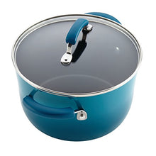 Load image into Gallery viewer, Rachael Ray Brights Nonstick Cookware Pots and Pans Set, 14 Piece, Marine Blue
