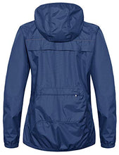Load image into Gallery viewer, Little Donkey Andy Women's Waterproof Cycling Bike Jacket with Hood, Running Rain Jacket, Windbreaker, Ultralight Packable Navy Size S
