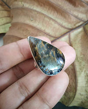 Load image into Gallery viewer, Pietersite Ring, 925 Sterling Silver, Tempest Stone, Multi Color Ring, Beautiful Stone Ring, High Quality Stones Ring, Authentic Silver Ring, Boho & Natural Ring, Beautiful Gift, Extraordinary Ring