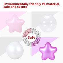 Load image into Gallery viewer, Ball Pit Balls Pack of 100 - Star and Round Set BPA Free Phthalate Free Non-Toxic Crush Proof Play Balls Soft Plastic Balls for Toddlers Baby Kids Birthday Pool Tent Party