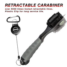 Load image into Gallery viewer, Champkey PRO Retractable Golf Club Brush - Oversized Brush Head,Soft Rubber Hand Grip & Retractable Groove Cleaner Golf Brush (Grey)