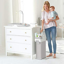 Load image into Gallery viewer, Skip Hop Diaper Pail with Dual Air-Lock, Premium Slim Design, Fits Standard Trash Bags, White