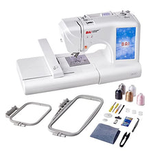 Load image into Gallery viewer, BAi Computerized Embroidery Machines,USB Port,Automatic Thread Trimming and 96 Built-in Embroidery Designs, 7" LCD ColorTouch Screen for Homeuse