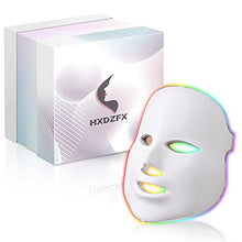Load image into Gallery viewer, LED Light Therapy Mask - 7 Color LED Face Mask Light Therapy Facial Treatment - Blue & Red Light Therapy Mask for Acne Fine Lines Wrinkles & Rosacea