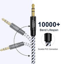 Load image into Gallery viewer, 3 Feet Aux Cable,CableCreation 3.5mm Male to Male Auxiliary Audio Stereo Cord Compatible with Car,Headphones, iPods, iPhones, iPads,Tablets,Laptops,Android Smart Phones& More, 1M /Black & White