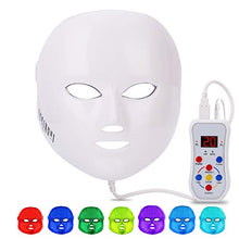 Load image into Gallery viewer, Led Face Mask, NEWKEY Led Light Therapy 7 Color Facial Skin Care Mask - with Clinically Proven Blue & Red Light Treatment Acne Photon Mask - Korea PDT Technology for Acne Reduction/Skin Rejuvenation