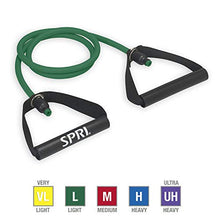 Load image into Gallery viewer, SPRI Xertube Resistance Bands Exercise Cords, Green, Light