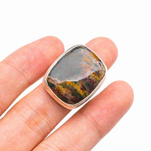 Load image into Gallery viewer, StarGems Natural Blood Stone Handmade 925 Sterling Silver Ring 6.75 D4396