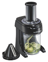 Load image into Gallery viewer, Hamilton Beach 3-in-1 Electric Vegetable Spiralizer & Slicer With 3 Cutting Cones for Veggie Spaghetti, Linguine, and Ribbons, 6-Cups, Black