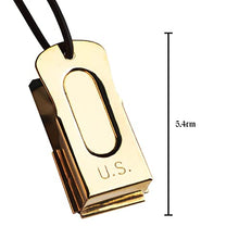 Load image into Gallery viewer, Mythrojan Brass and Steel Pet Training Clicker Puppy Dog Training Cricket Clicker U.S. Engraved WII Military Gear Metal Clicker