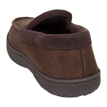 Load image into Gallery viewer, Hanes Mens Moccasin Slipper House Shoe With Indoor Outdoor Memory Foam Sole Fresh IQ Odor Protection , Brown/Brown , Large