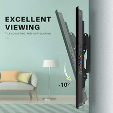 Load image into Gallery viewer, USX MOUNT Tilt TV Wall Mount Low Profile, Tilting TV Mount Bracket for Most 26-55" Flat Screen LED, LCD, OLED, 4K TVs, TV Bracket VESA 400x400mm-Weight Capacity Up to 99lbs, Space Saving for 16" Stud