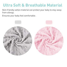 Load image into Gallery viewer, Babebay Changing Pad Cover - Ultra Soft Minky Dots Plush Changing Table Covers Breathable Changing Table Sheets Wipeable Changing Pad Covers Suit for Baby Boy and Baby Girl (Pink & Lt Gray)