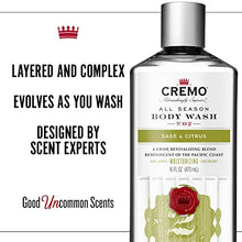 Load image into Gallery viewer, Cremo Rich-Lathering Sage & Citrus Body Wash, A Revitalizing Combination of Bright Mandarin, Dry Herbs and White Cedar, 16 Oz (Pack of 2)