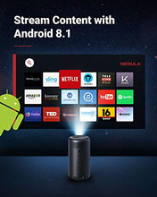 Load image into Gallery viewer, Anker NEBULA Capsule Max, Pint-Sized Wi-Fi Mini Projector, 200 ANSI Lumen Portable Projector, Native 720p HD, 8W Speaker, Movie Projector, 100 Inch Picture, 4-Hour Video Playtime, Home Entertainment