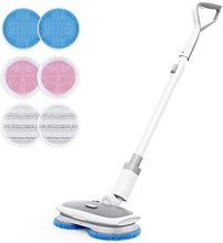 Load image into Gallery viewer, MARK LIVE Electric Spray Cordless Spin Mop Floor Cleaner Polisher Scrubber with Sprayer,LED,Adjustable Handle and Replaceable Microfiber & Reusable Mopping and Waxing Cloth