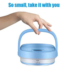 Load image into Gallery viewer, ETE ETMATE Portable Washing Machine Mini Foldable Washer, Ultrasonic Cleaning Machine, Automatic Underwear Convenient Laundry for Camping Apartments Dorms RV Business Trip (Blue)