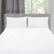 Load image into Gallery viewer, Queen Waterproof Mattress Protector, Breathable Noiseless Mattress Cover, Deep Pocket Fit Up to 21 Inches, Quilted Alternative Filling Mattress Pad Cover (White)